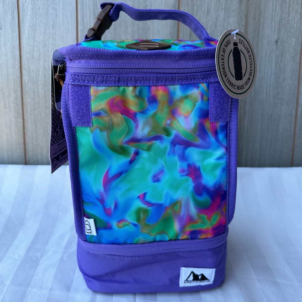 NWT-Arctic Zone 2 Compartment Insulated Lunch Box W/Microban Technology